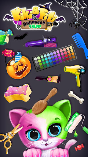 Kiki & Fifi Halloween Salon - Scary Pet Makeover  screenshots 1