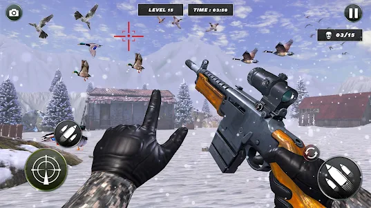 鸟类狩猎离线游戏 3D：鸟类狩猎模拟器射击游戏