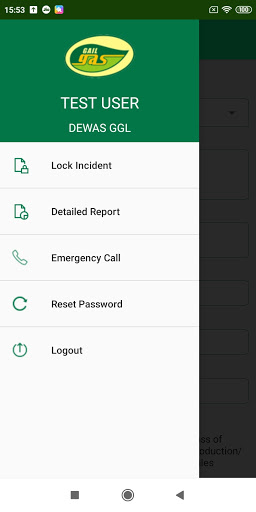 GAIL Gas Incident Management S Screen 3