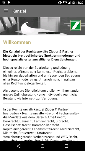 Rechtsanwälte Zipper & Partner Screen 3