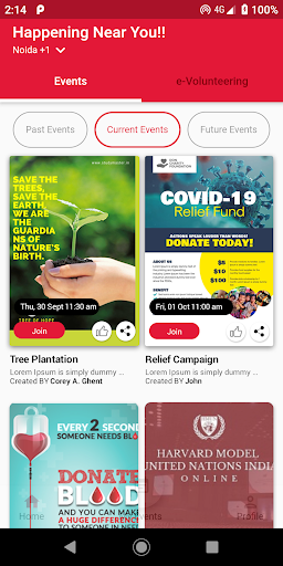 i-Volunteer Screen 2