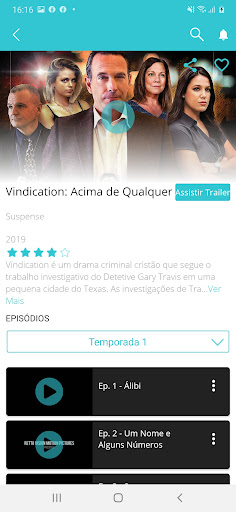 Android application Cine Gospel screenshort
