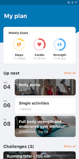 Android application FITCLUB Rodenburg App screenshort