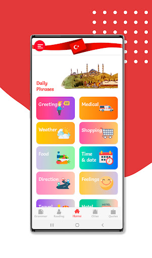 Android application Turkish Language - Phrases screenshort