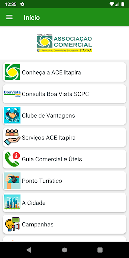 Android application ACE Itapira screenshort