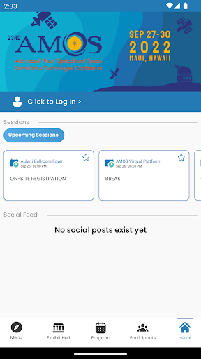 Android application AMOS 2022 screenshort