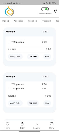 SSMultiservice Vendor Screen 2