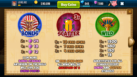 Pharaoh Slots Casino Gameのおすすめ画像5