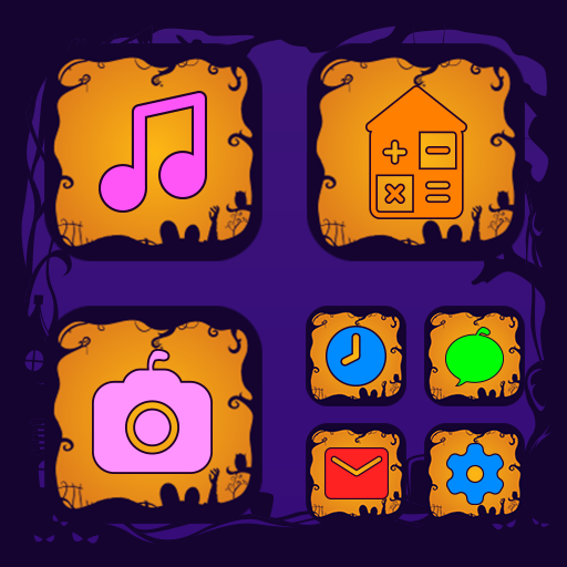 Wow Color Halloween logo