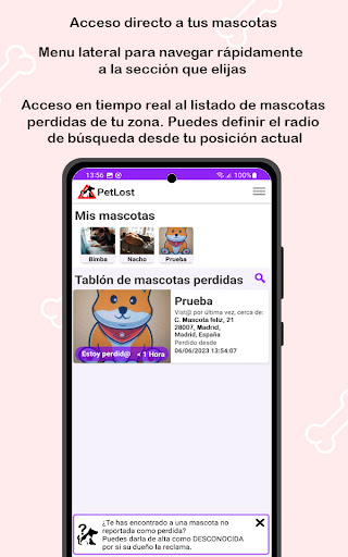 PetLost - Mascotas perdidas Screen 2