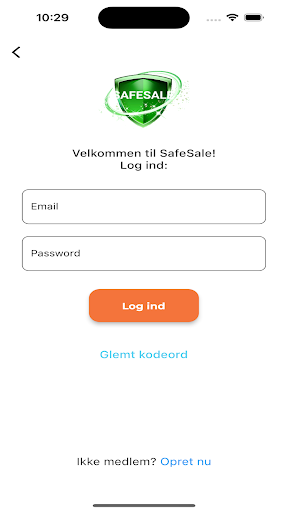 Android application SafeSale screenshort