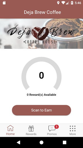 Deja Brew Coffee Rewards