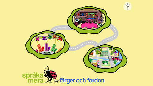 Android application Färger och fordon screenshort