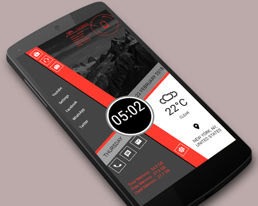Android application Unique Launcher pro - AppLock screenshort