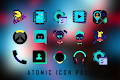 screenshot of ATOMIC - Dark Retro Icon Pack