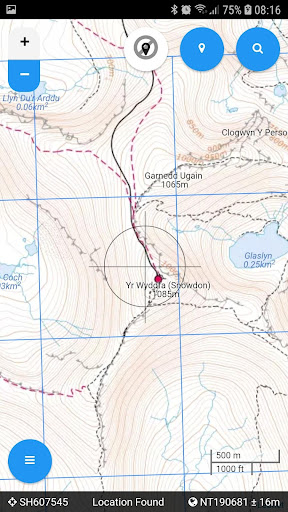 Android application Snowdonia Outdoor Map Offline screenshort