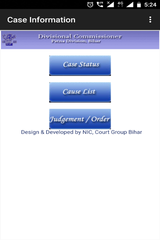 Android application Patna Divisional Commissioner screenshort