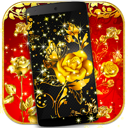 Icon image Golden Rose Live Wallpaper HD