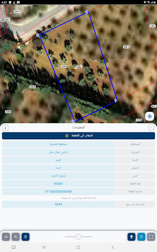 Screenshot of دائرة الاراضي والمساحة