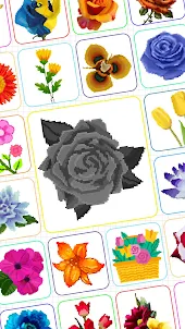 Flowers Pixel Art Book