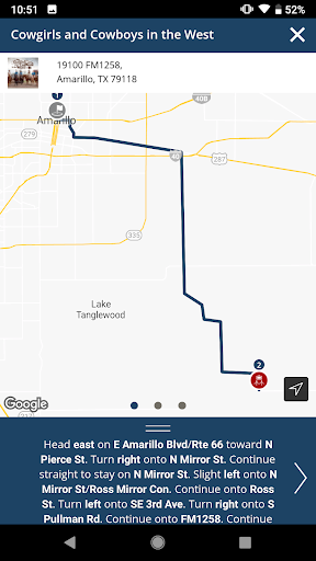 Screenshot of Visit Amarillo