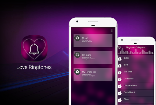 Android application Love Ringtone screenshort