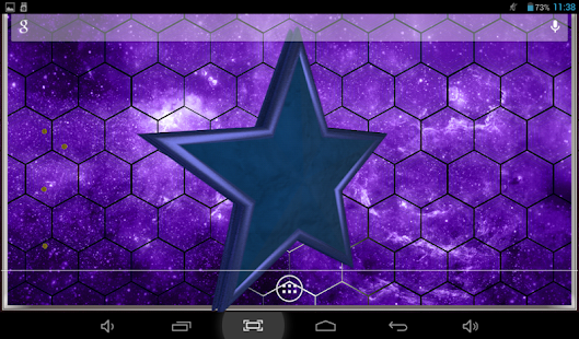 Екранна снимка на живи тапети на Star X 3D