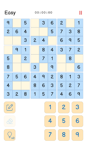 Android application Sudoku : 9 * 9 screenshort