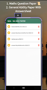 NDA Previous Year Paper - Quiz 1.9 APK + Mod (Free purchase) for Android