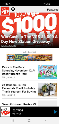102.7 VGS Screen 2