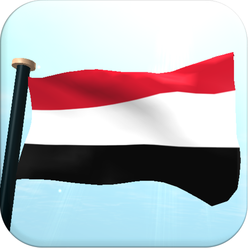 Yemen Flag 3D Free Wallpaper logo