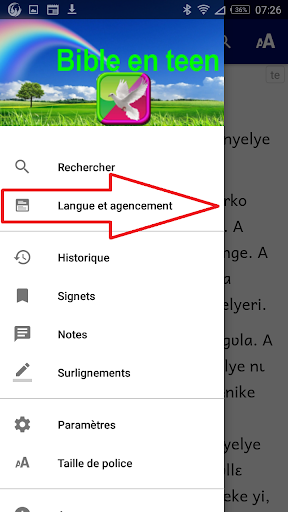 Teen Loron Bible et franc Engl Screen 2