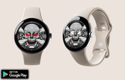 Analog Animated SCULL Watch