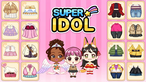 Android application Super Idol®: Dress up screenshort