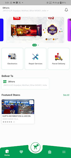 Android application G3B Online Shopping & Services screenshort