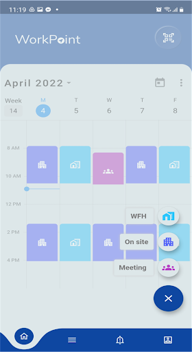 Android application WorkPoint Flex screenshort