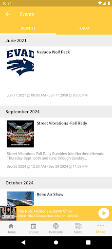 Rock 104.5 Screenshot