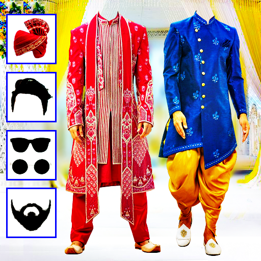 Men sherwani photo suit editor Download on Windows
