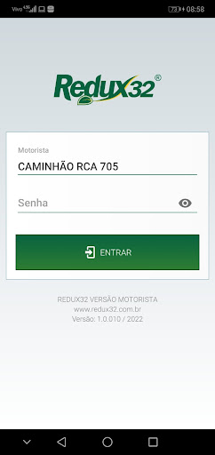 Android application Redux32 Motorista screenshort