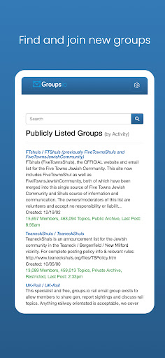 Android application Groups.io Web App screenshort