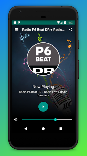 Android application Radio P6 Beat DR App DK Online screenshort