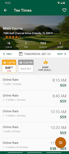 Android application Kiskiack Golf Club screenshort