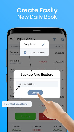 Simple Cash Book Management Screen 2