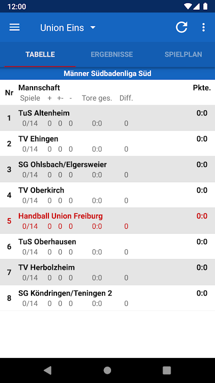 Handball Union Freiburg - 1.14.2 - (Android)