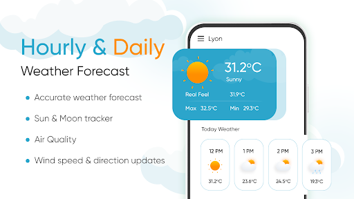 Android application Live Weather: Weather Forecast screenshort