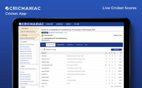 CricManiac - Live Cricket Scores 1.0 APK screenshots 8