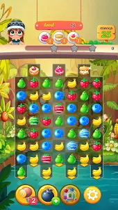 New Tasty Fruits Bomb: Puzzle