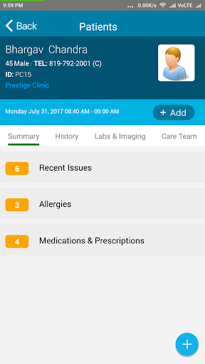 Android application Wellzio: Health Managed well screenshort