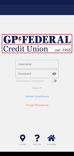 Android application GP Federal Credit Union screenshort