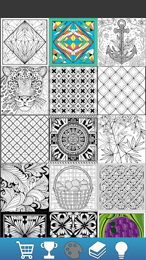Mandala Pattern Coloring Book Screen 2
